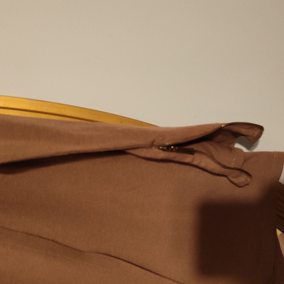 💲 5 for $15💲 Taupe Cowl Neck LS zip Sleeve Open front Lightweight Sweater-S - Picture 4 of 7